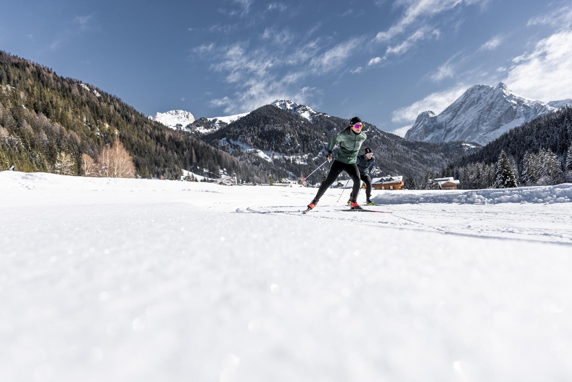 Sci di fondo a Canazei in Val di Fassa | © Archivio Immagini ApT Val di Fassa -  Federico Modica