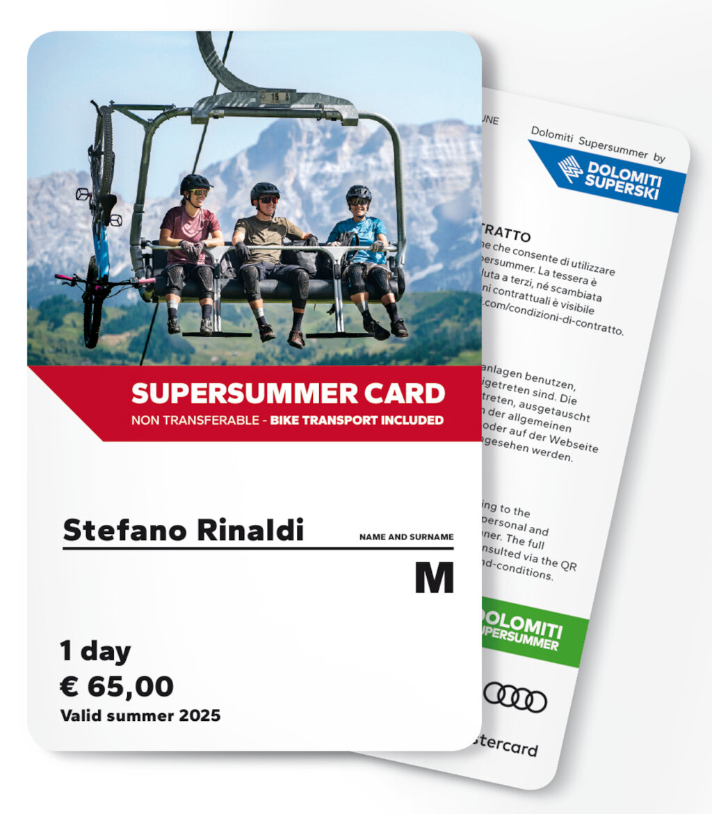 Dolomiti Supersummer Card - 1 day