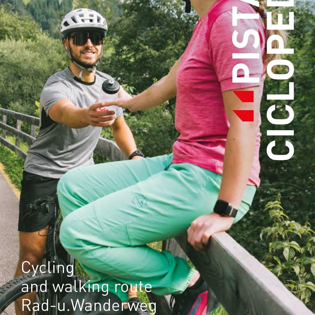 Cartina pista ciclopedonale Val di Fassa